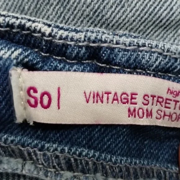 SO Paperbag Waist High Rise Vintage Mom Shorts - Picture 10 of 11